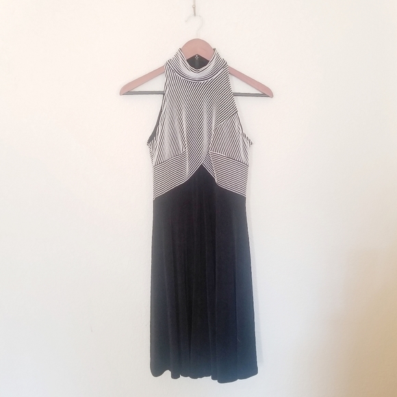 TADASHI High Neck Sleeveless Cocktail Dress - Picture 1 of 7